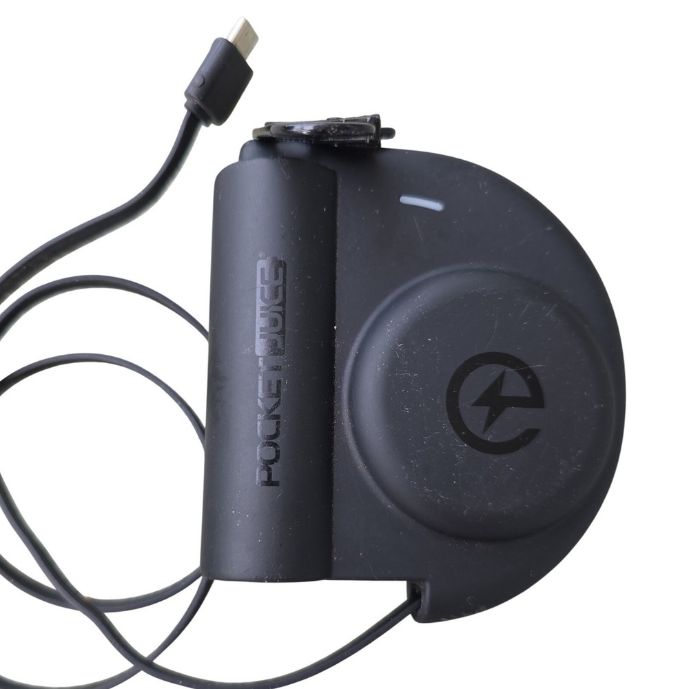 Pocket Juice 5000mAh Portable Power Bank USB-C Built-in Cable Black 30123 Z1